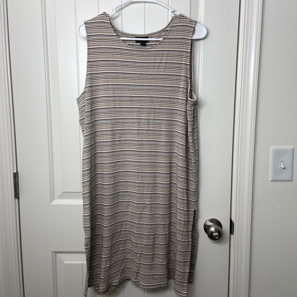 NWOT J. Jill women’s Wear Ever thick knit ribbed sleeveless tunic top blouse L